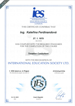 certifikát